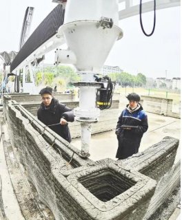 宜昌首個原位3D打印雙層建筑月底完工